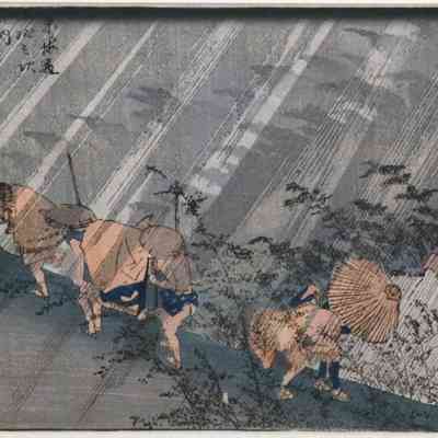 Shono - #46 of the "Fifty-three Stages of the Tokaido Road" series.