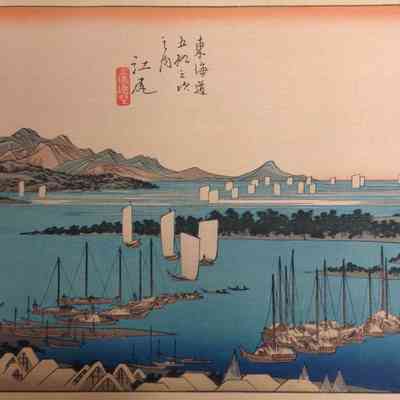 Ejiri (Print #19 in the Fifty-Five Views of the Tokaido Road series)