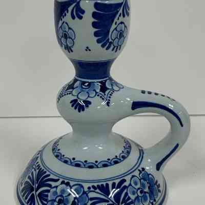Candlestick with Floral Motif