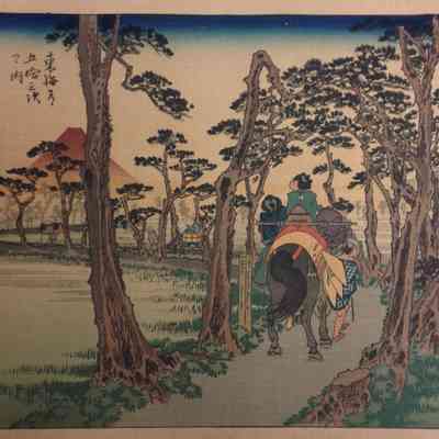 Yoshiwara (Print #15 in the Fifty-Five Views of the Tokaido Road series)