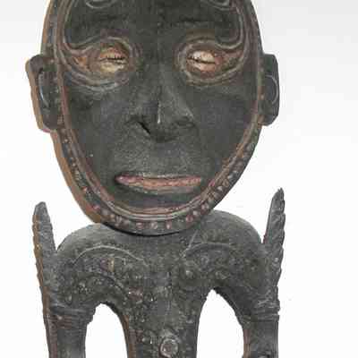 Carved and Painted Figure