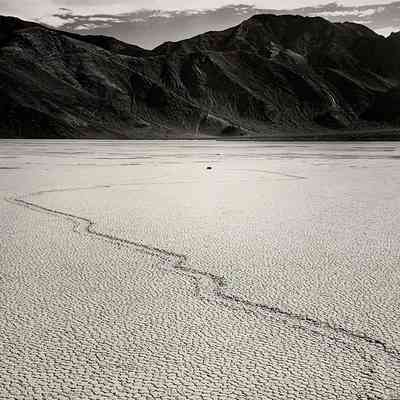 Trending Stone - Death Valley, California