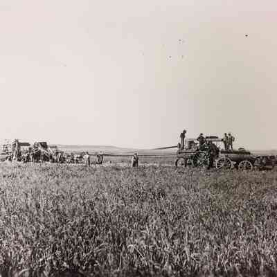 Threshing, Russel County, Kansas 1908