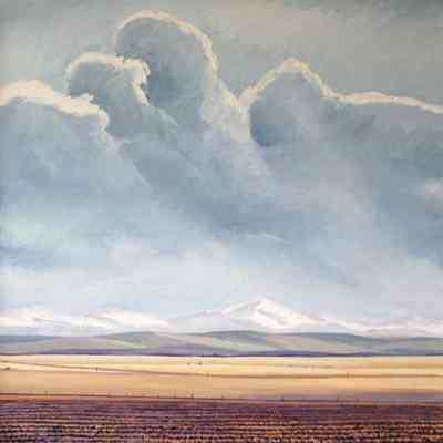 Fields in Spring, South of Hillspring, Alberta