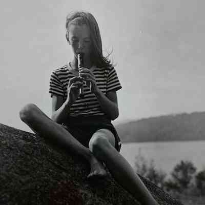 Girl Playing Recorder