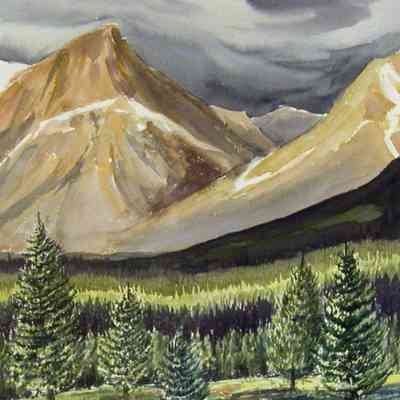 Mountain View Near Blairmore, Alberta