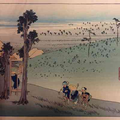 Futagawa (Print #34 in the Fifty-Five Views of the Tokaido Road series)