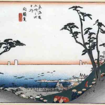 Shirashuka - #33 of the "Fifty-three Stages of the Tokaido Road" series.