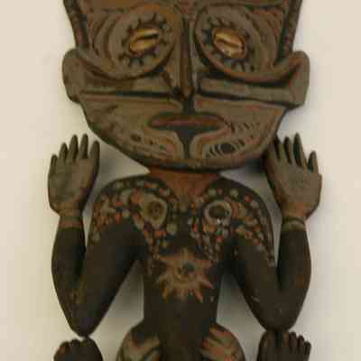Carved and Painted Figure