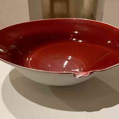 Reduction Red Vortex Bowl
