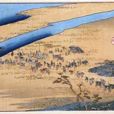 Shimada - #24 of the "Fifty-three Stages of the Tokaido Road" series.