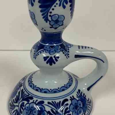 Candlestick with Floral Motif