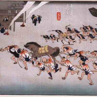 Miya -#42 of the "Fifty-three Stages of the Tokaido Road" series.