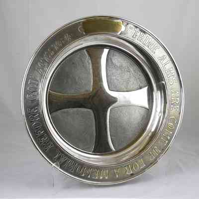 15,503 - LARGE ALMS CHARITY PLATE