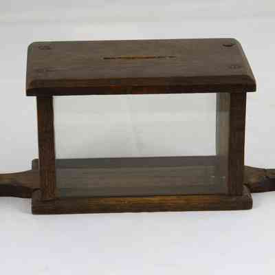 13,011 - SHORT DOUBLE HANDLE OFFERTORY WITH DOUBLE SIDE GLASS SIDES