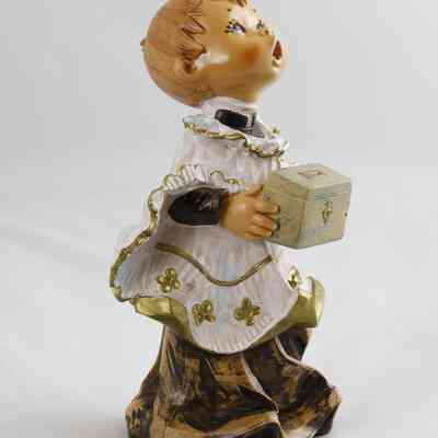 21,001 - CHURCH OFFERING BOX FIGURINE