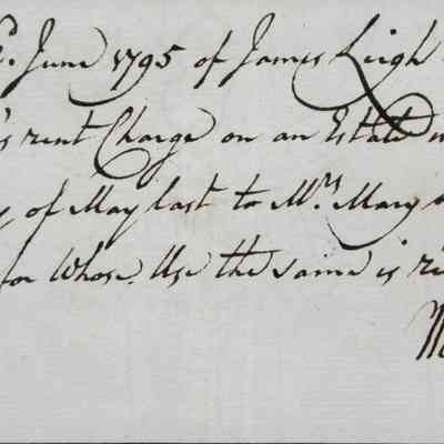 1795 – C	ANNUAL PEW TAX FROM SIR JAMES LEIGH (CUMBRIA)