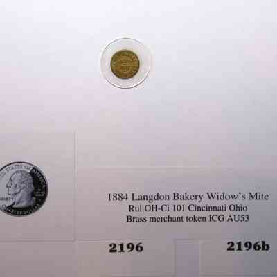 19,509 - LANGDON BAKERY WIDOW'S MITE 1884