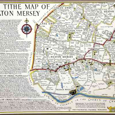 1848 – D	TITHE TAX MAP OF HEATON MERSEY, ENGLAND