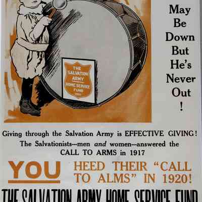 1920 – C	SALVATION ARMY CALL TO ALMS POST WWI POSTER