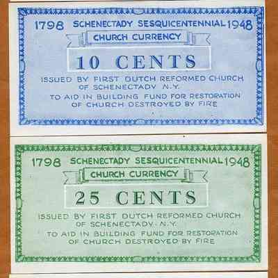 1948 – B	BUILDING FUND SHARES TO REBUILD FIRE-DESTROYED CHURCH