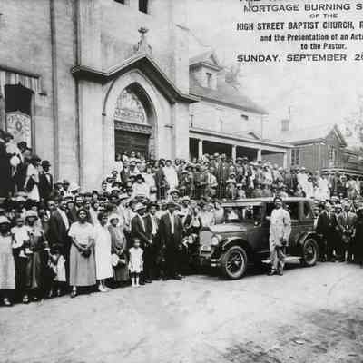 1925 – A	MORTGAGE BURNING SERVICE & AUTOMOBILE GIFT TO PASTOR