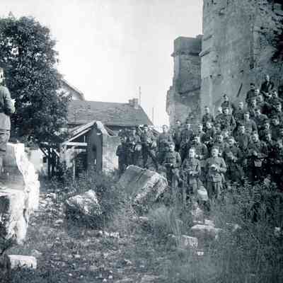1918 – D	WW1 JOINT FRENCH AMERICAN BATTLEFIELD CHURCH SERVICE