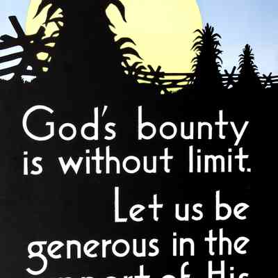1931 – J	WPA ERA COMMUNITY TITHING INCENTIVE POSTER