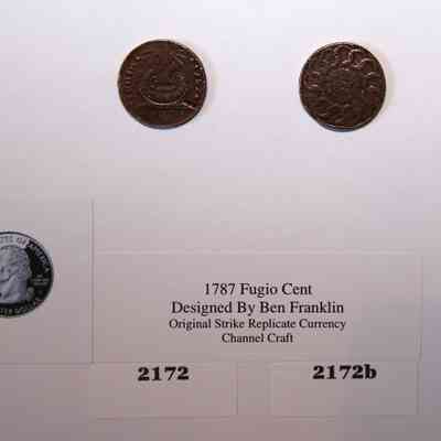19,027 - FUGIO CENT DESIGNED BY BENJAMIN FRANKLIN
