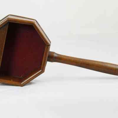 12,519 - MEDIUM HANDLE OFFERTORY OCTOGANOL RECEPTACLE