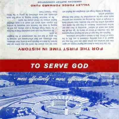 1951 – B	BAPTIST COIN SAVER CARD: VALLEY FORGE FORWARD FUND
