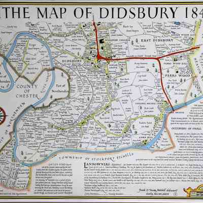 1845 – A	TITHE TAX MAP OF DIDSBURY, ENGLAND
