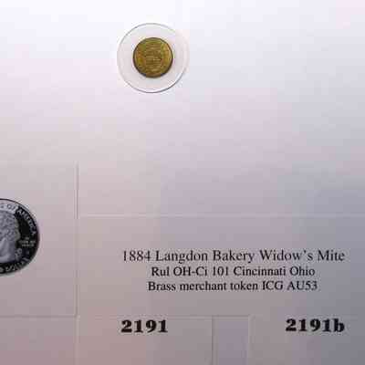 19,504 - LANGDON BAKERY WIDOW'S MITE 1884