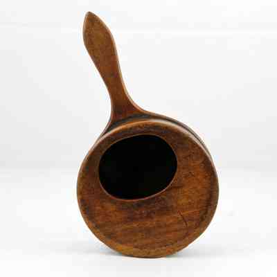 13,010 - SHORT HANDLE OFFERTORY WITH COVERED OVAL COLLECTOR