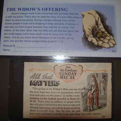 21,595 - WIDOW'S MITE OFFERING ENVELOPES