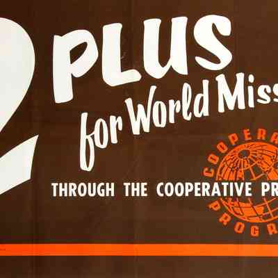 1963 – D	POSTER: 2 PLUS FOR WORLD MISSIONS (SBC)