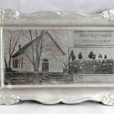 17,536 - CHURCH TIN TRAY. SECOND GREEK CHURCH