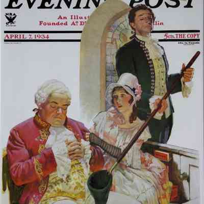 1934 – C	SATURDAY EVE. POST LONG HANDLED COLLECTION IN CHURCH