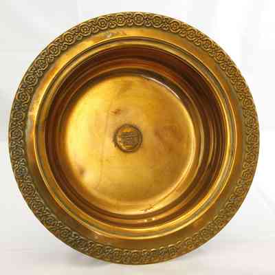 17,017 - CHURCH OFFERING PLATE WITH TITHE PROMOTION MEDALLION