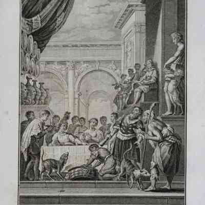 1804 – A	THE BEGGAR LAZARUS AT THE RICH MAN’S BANQUET