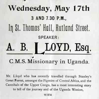 1889 – G	CHRISTIAN MISSIONARY SOCIETY PUBLIC MEETING