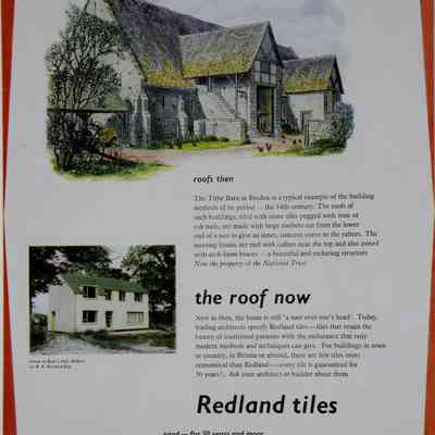 1956 – A	REDLAND ROOF TILE ADVERTISEMENT OF BREDON TITHE BARN