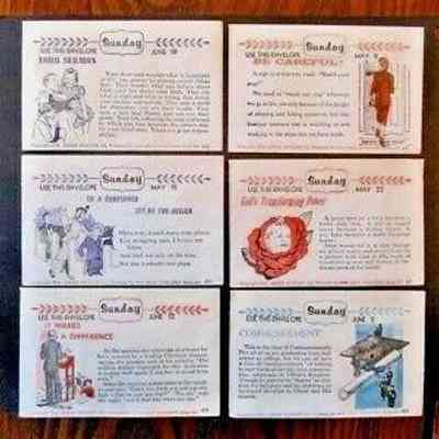 21,604 - OFFERING STORY ENVELOPES 1960 SET OF 6