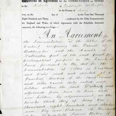 1830 – A	TITHE ASSESSMENT AGREEMENT & PAYMENT SCHEDULE