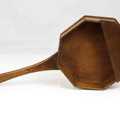 12,511 - MEDIUM HANDLE OFFERTORY. LARGE OCTOGANOL COLLECTOR