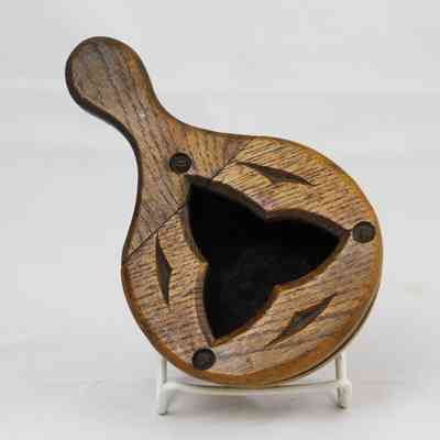 13,016 - SHORT HANDLE OFFERTORY WITH TRI-PYRAMID SLOT OPENING TOP