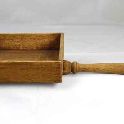 12,517 - MEDIUM HANDLE OFFERTORY WITH SAWN TABLE LEG HANDLE