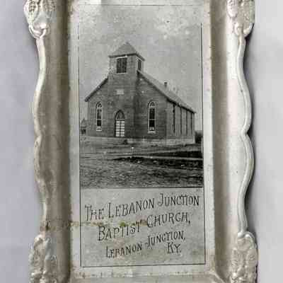 17,533 - CHURCH TIN TRAY. LEBANON JUNCTION BAPTIST CHURCH
