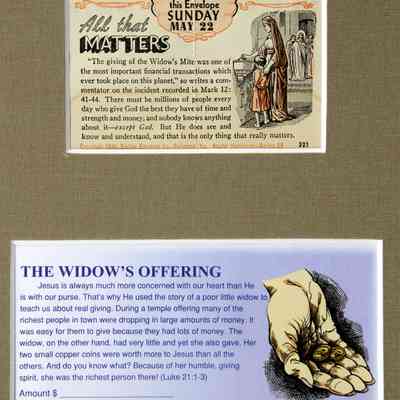 1948 – A	WIDOW’S MITE OFFERING ENVELOPE (May 22, 1948)