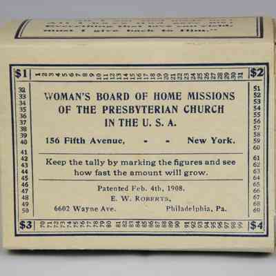 5534 - WOMEN'S BOARD OF HOME MISSIONS DONATION BANK